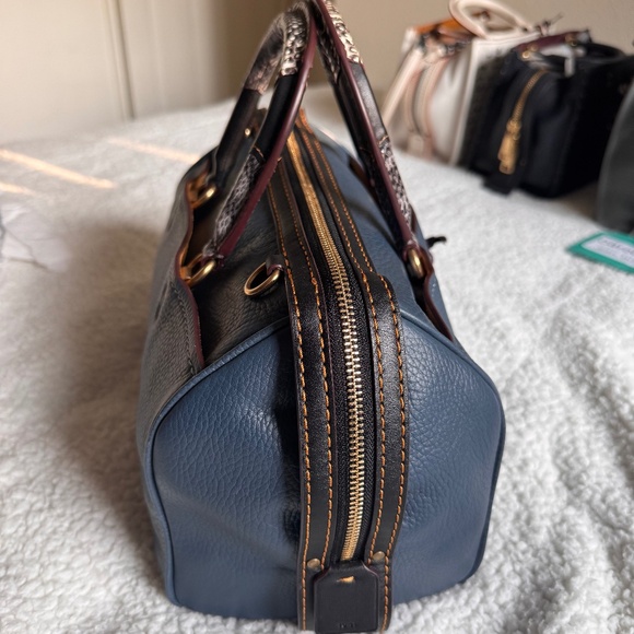 1941 Rogue Satchel Dark Denim Patchwork Exotic - Picture 2 of 9